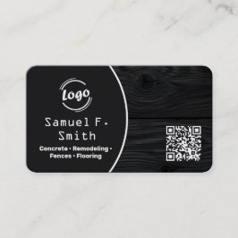 Trädgårdsdäck och Staket Anpassad QR Visitkort