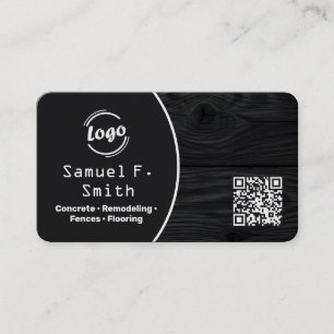 Trädgårdsdäck och Staket Anpassad QR Visitkort