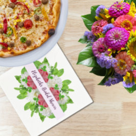 Trädgårdsdahlia Bröllopsfest Pappersservett