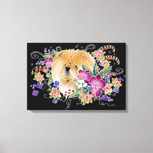 TRÄDGÅRDSDANS CHOW - Utsträckt Canvas Konstpanel