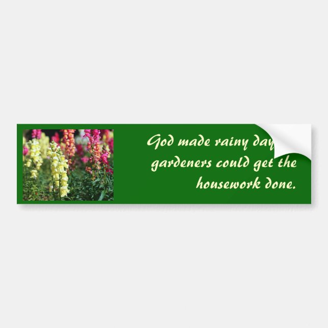 Trädgårdsdekal #1 Snapdragons Bildekal (Framsidan)