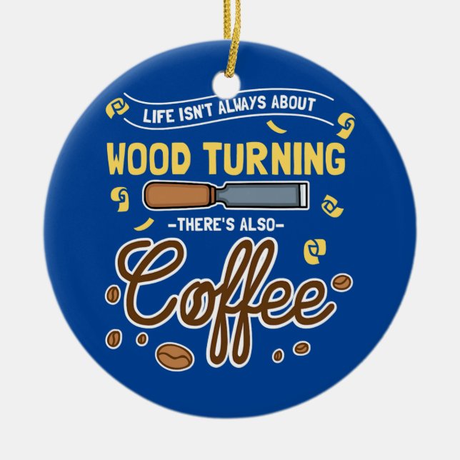 Trädgårdsdesign för träspån julgransprydnad keramik (Framsidan)