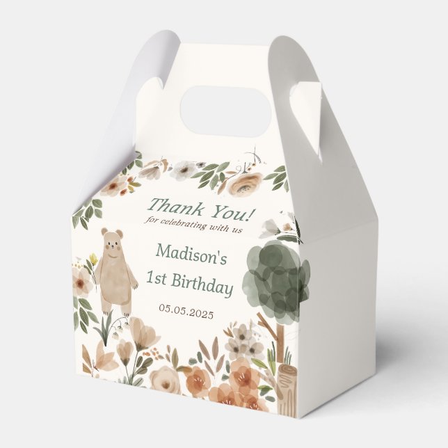 Trädgårdsdjur 1:a födelsedagspartiets favoritbox presentaskar (Framsidan Sidan)