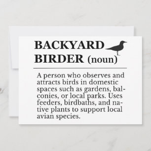 Trädgårdsfågelskådare Definition - Trädgårdsfågels Inbjudningar