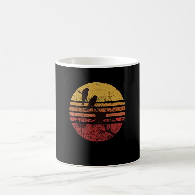 Trädgårdsfåglar Retro Kaffemugg (Center)