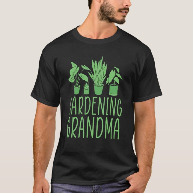 Trädgårdsfarfar Trädgårdsgrandmor T Shirt (Framsida)