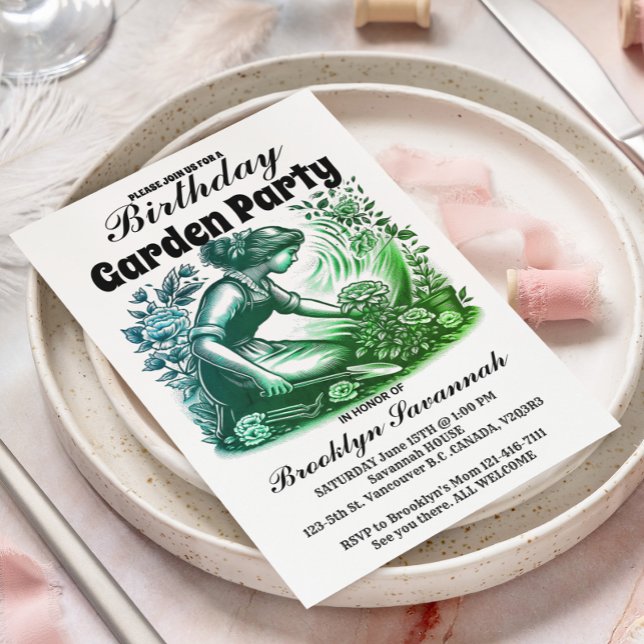 Trädgårdsfest Blomsterfestens trädgårdsarrangörers Vykort (Skapare uppladdad)