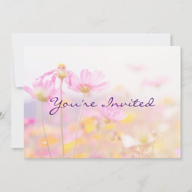 Trädgårdsfest Födelsedagsinbjudan Blomma Inbjudningar (Framsida)