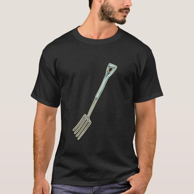 Trädgårdsfork Höpitchfork T Shirt (Framsida)