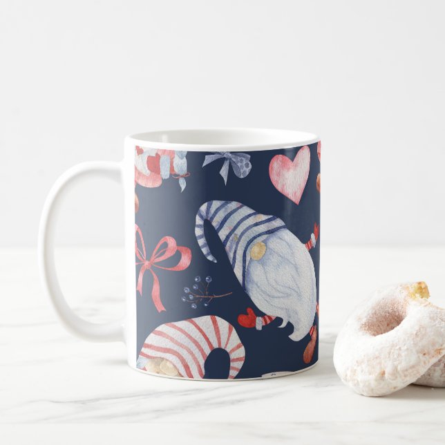 trädgårdsgenom för Gnom-älskare, kaffemugg (Med munk)
