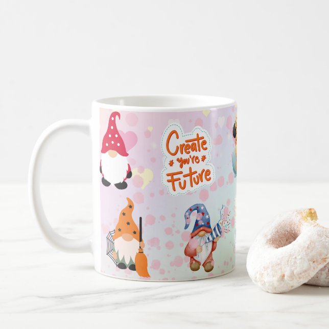 trädgårdsgenom för Gnom-älskare, kaffemugge Kaffemugg (Med munk)