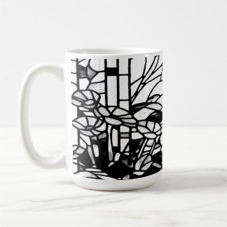 Trädgårdsglasmosaik kaffemugg