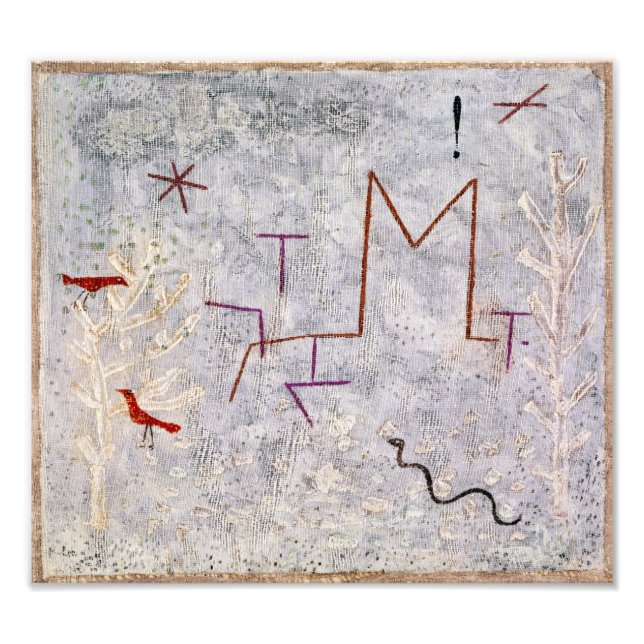 Trädgårdsgrind K | Paul Klee | Fototryck (Framsidan)