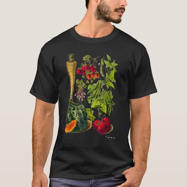 Trädgårdsgrönsaker Grönsak  hälsosam mat T Shirt (Framsida)