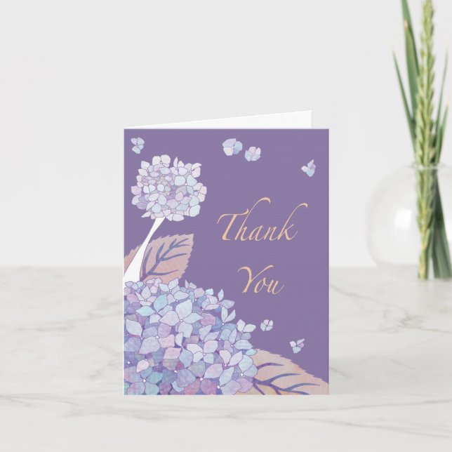 Trädgårdshortensior Tack-kort Tack Kort (Framsida)