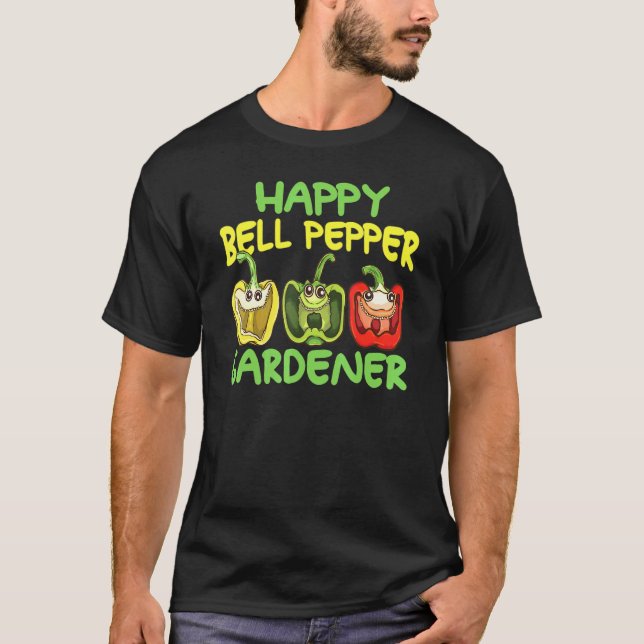 Trädgårdshumor Glad Pepparodlare T Shirt (Framsida)