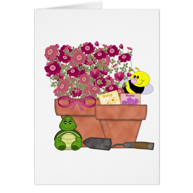 Trädgårdskatter Hälsningskort (Framsidan)