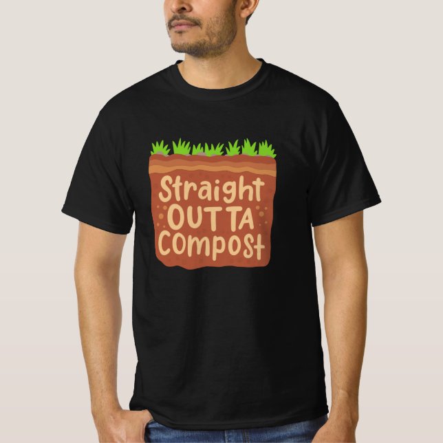 Trädgårdskompostgåva T Shirt (Framsida)