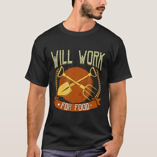 Trädgårdskonst för frukt och grönsaker kommer att  t shirt (Framsida)
