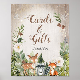 Trädgårdskort och Blommigt av gåvor Poster