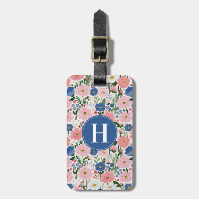 Trädgårdskottiliknande blomsterprydnad bagagetiket bagagebricka (Vertikal Framsida)