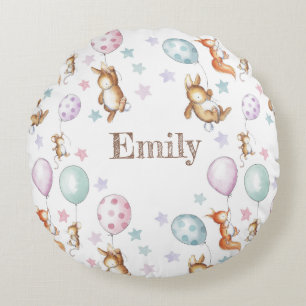 Trädgårdskudde i Cute Baby Rund Kudde