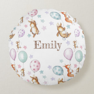 Trädgårdskudde i Cute Baby Rund Kudde