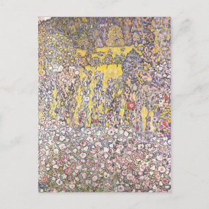 Trädgårdslandskap,berggrund av Gustav Klimt Vykort