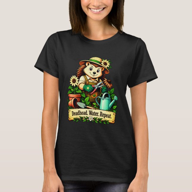 Trädgårdsliv Igelkott T Shirt (Framsida)
