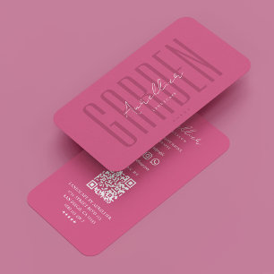 Trädgårdsmästare Botaniker Landskapsarkitekt Rosa Visitkort