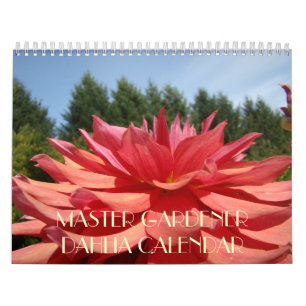 TRÄDGÅRDSMÄSTARE Dahlia Blommor Kalender Gåvor