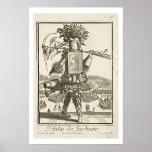 Trädgårdsmästare dräkt, illustration från 'Di Poster