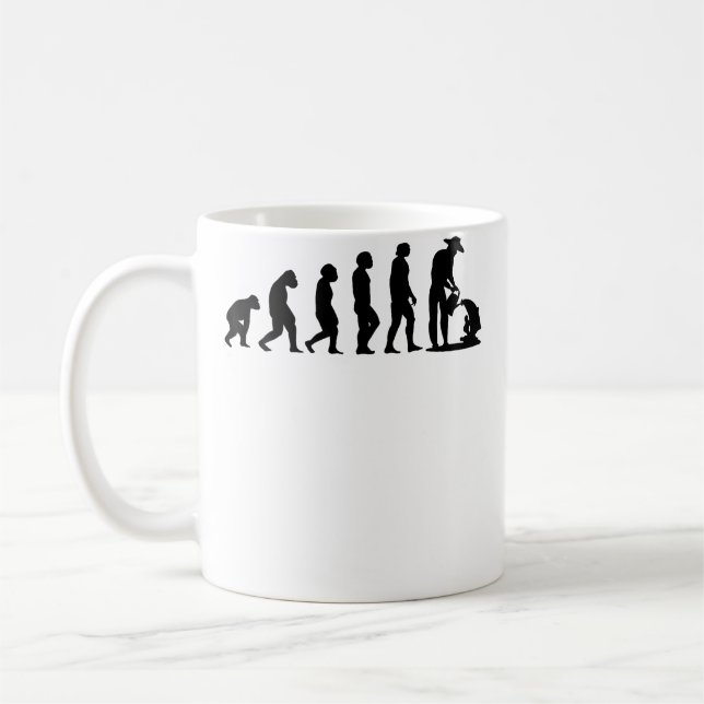 Trädgårdsmästare Landskapsarkitekt Evolution Trädg Kaffemugg (Vänster)