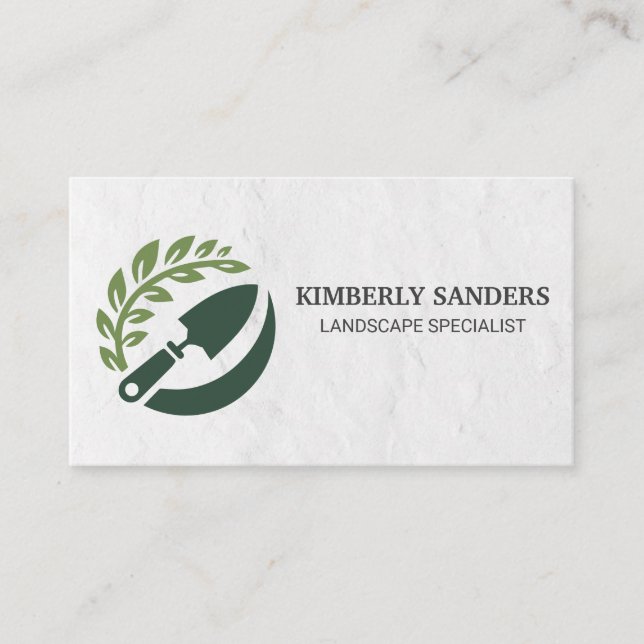 Trädgårdsmästare Logo | Landskapsarkitektur | Träd Visitkort (Framsida)
