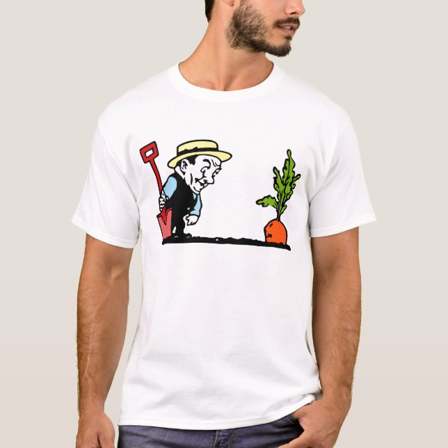 Trädgårdsmästare med moroten tee shirt (Framsida)
