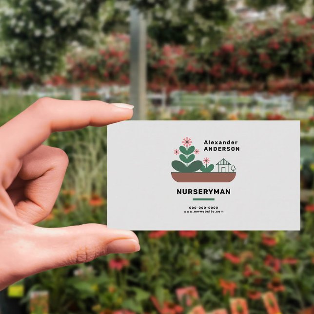 Trädgårdsmästare Visitkort (Nurseryman Business Card)