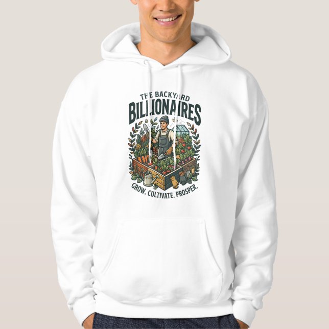 Trädgårdsmiljonärer Hoodie (Framsida)