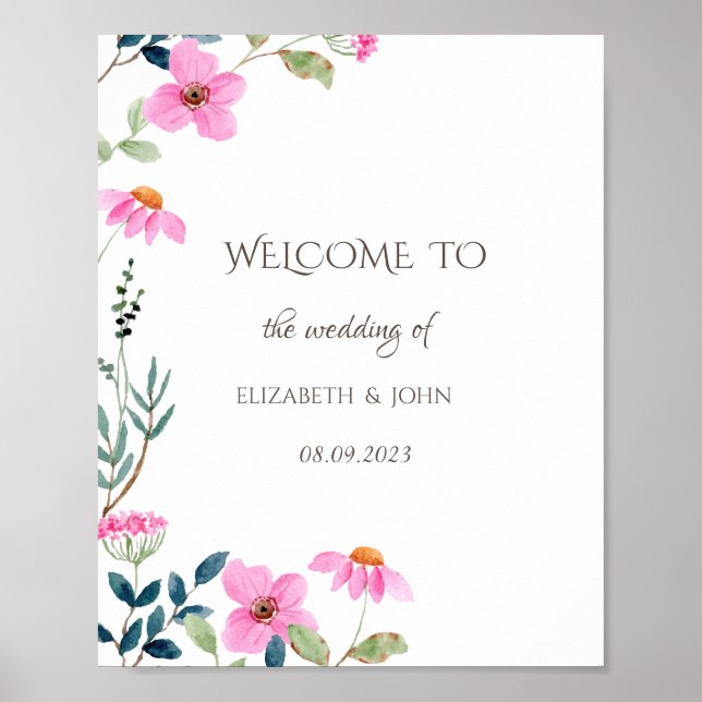 Trädgårdsnejlikor Blommor Poster (Framsidan)