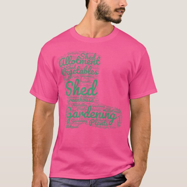 Trädgårdsordmoln Trädgårdsodlare Trädgårdsskötsel T Shirt (Framsida)