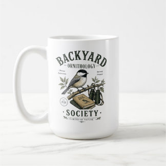 Trädgårdsornitologi Illustration av mes Kaffemugg