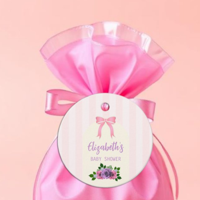 Trädgårdsrosor Rosa Bebisdopp Gåvor Etiketter (Skapare uppladdad)
