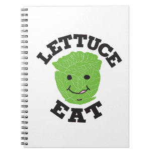 Trädgårdssallat - citat Art Lettuce Art Design Anteckningsbok