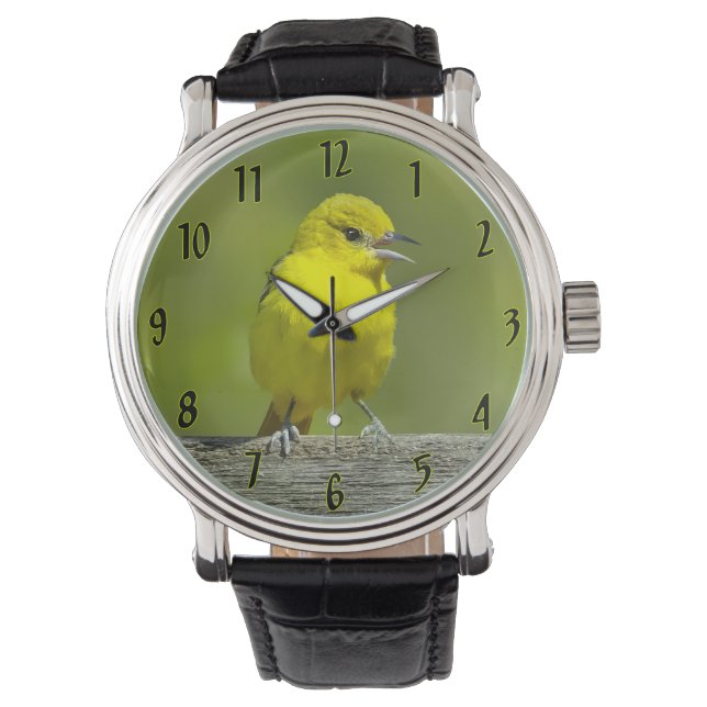 Trädgårdssångare - Originalfotografi Armbandsur (Framsida)