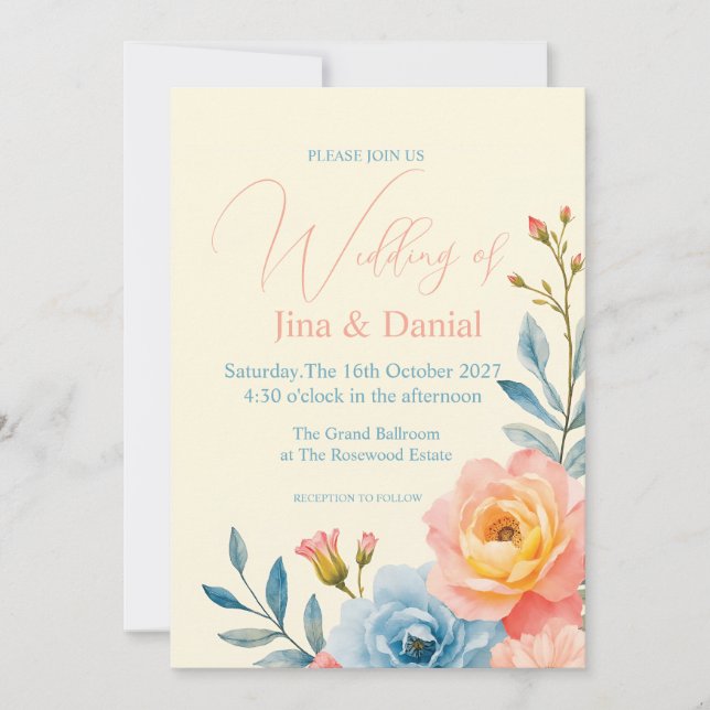 Trädgårdsserenad Inbjudningar (Framsida)