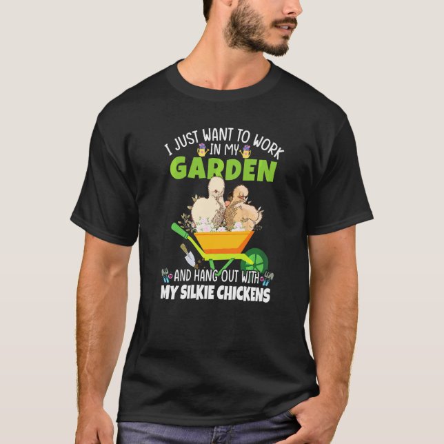 Trädgårdssilkeskyckling T Shirt (Framsida)