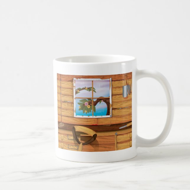 Trädgårdsskjul Kaffemugg (Höger)