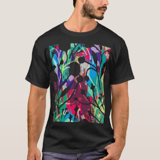 Trädgårdsskötsel 4\Färgrik Lövverk Konstnärlig Trä T Shirt