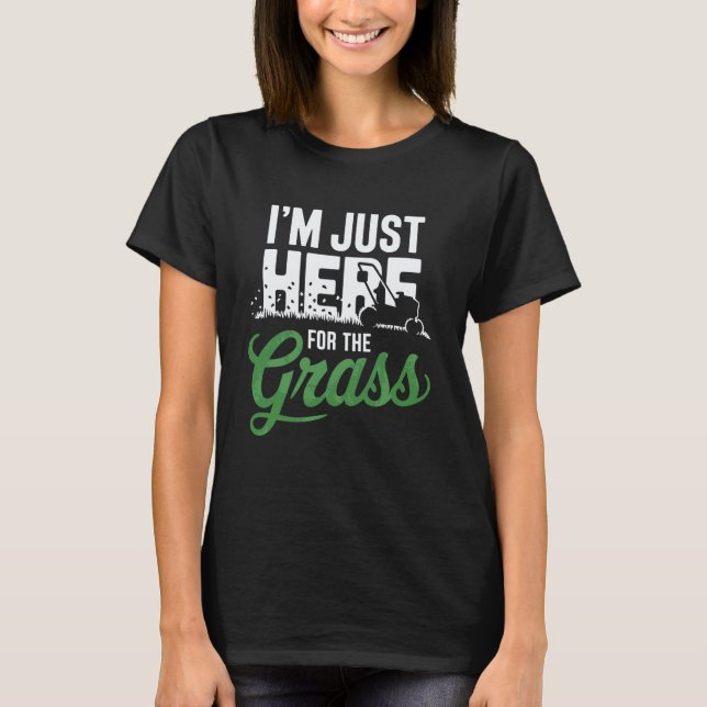 Trädgårdsskötsel 4\Gräsklippning för trädgårdssköt T Shirt (Framsida)
