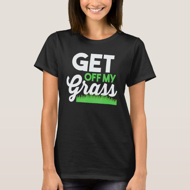 Trädgårdsskötsel 4\Gräsklippning Gräsklippare Träd T Shirt (Framsida)