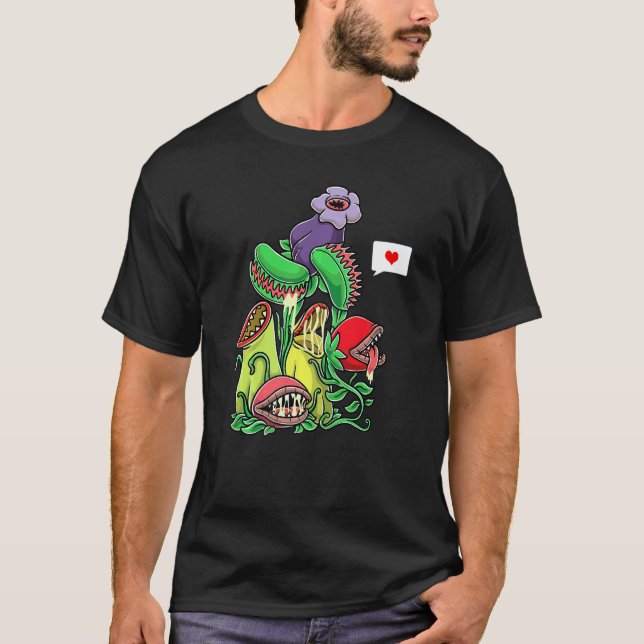 Trädgårdsskötsel 4\Köttätande växt  Venus flugfäll T Shirt (Framsida)